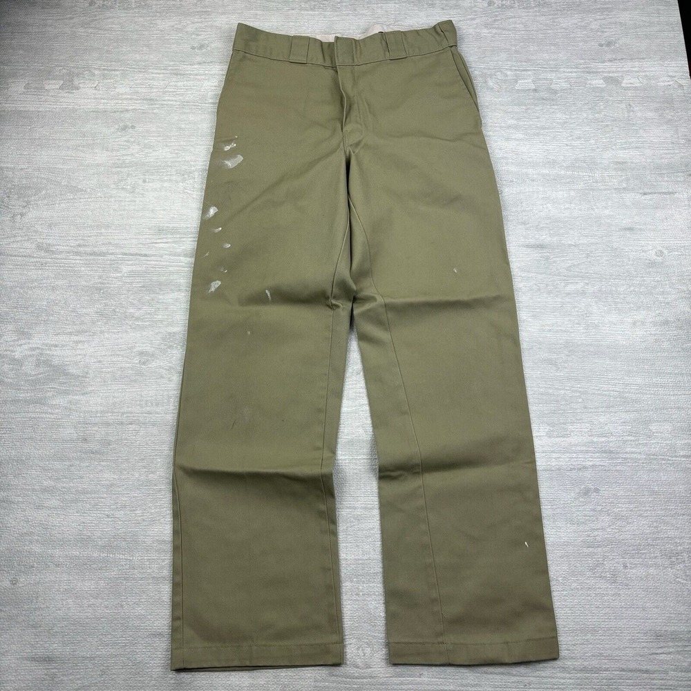 Dickies Original 874 Work Pants Men's 30x29 Tan Beige Khaki Workwear Traditional